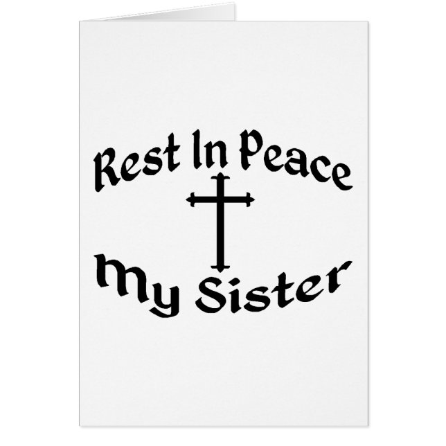 RIVA SÖNDER min syster Hälsningskort (Framsidan)