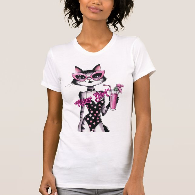 Rivah Girl Cat T-shirt (Framsida)