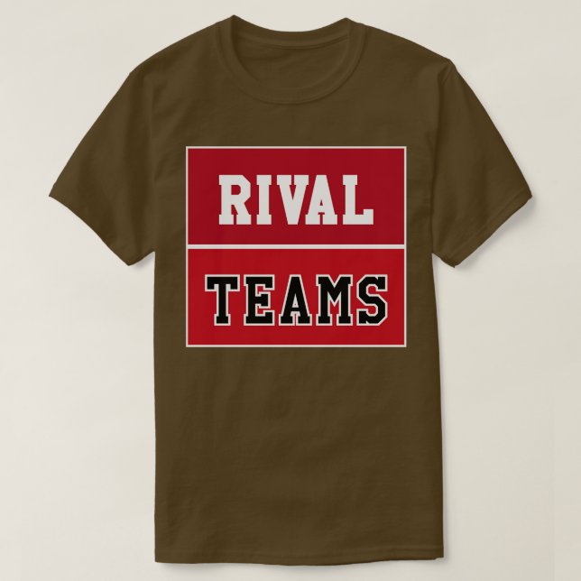 Rival Teams Alabama mot Georgia TShirt T Shirt (Design framsida)