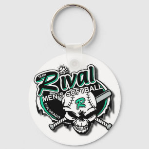 Rivaliserande softball Keychain för lag Nyckelring