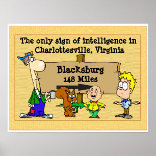 Rivalry Virginia Tech vs Va Poster
