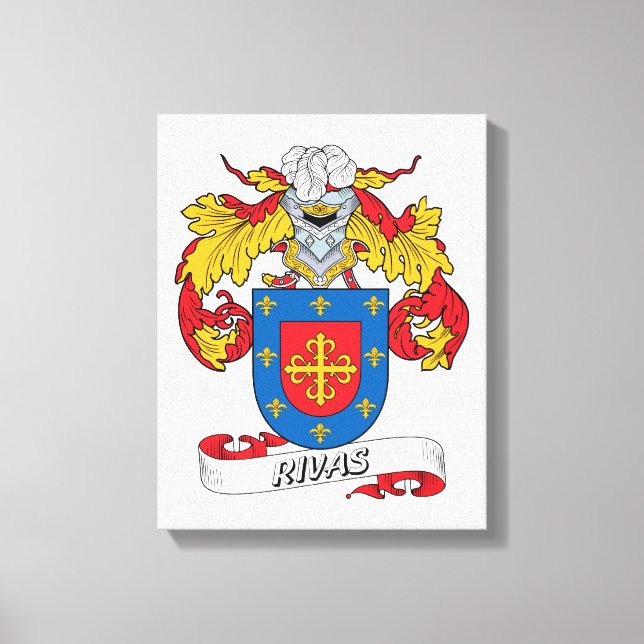 Rivas Family Crest Canvastryck (Framsida)