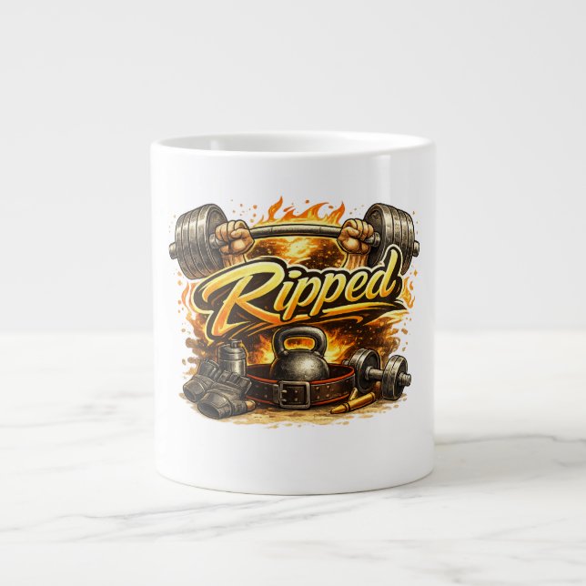 Riven Gym Fitness Design Jumbo Mugg (Framsidan)