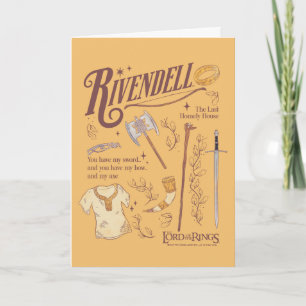 RIVENDELL™ Akvarell Collage Grafik Kort