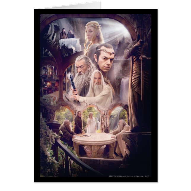 Rivendell Character Collage Hälsningskort (Framsidan)