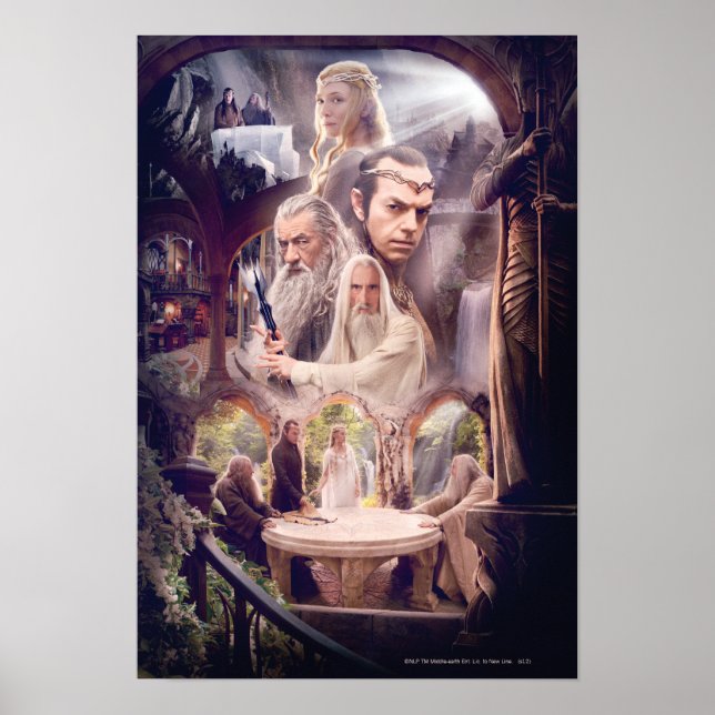 Rivendell Character Collage Poster (Framsidan)