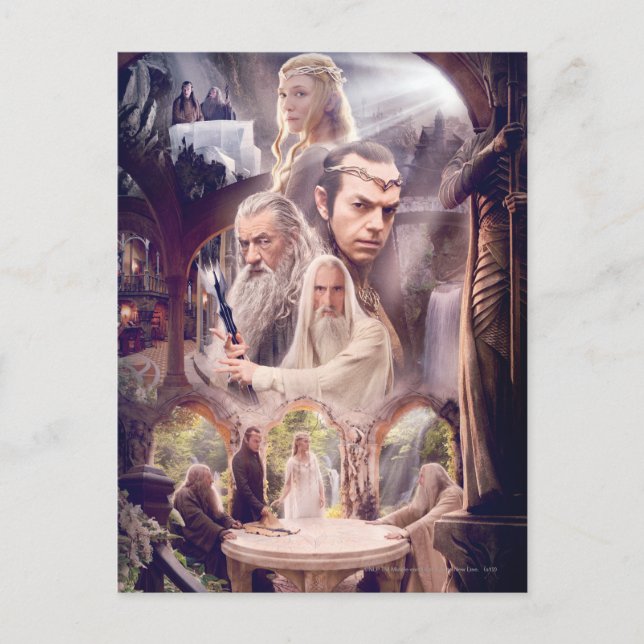 Rivendell Character Collage Vykort (Framsida)