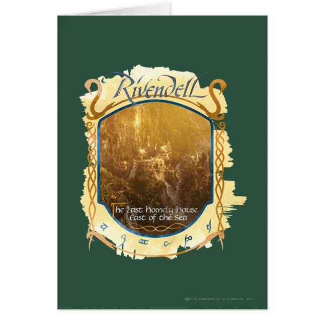 Rivendell Graphic Hälsningskort (Framsidan)
