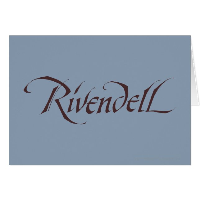 Rivendell Namn Solid Hälsningskort (Framsidan Horizontal)