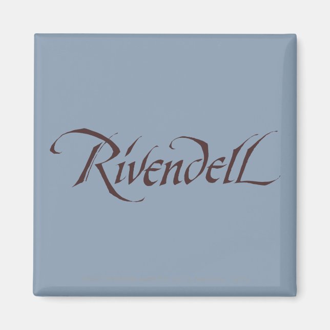 Rivendell Namn Solid Magnet (Framsidan)