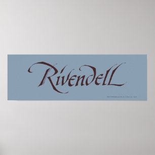 Rivendell Namn Solid Poster