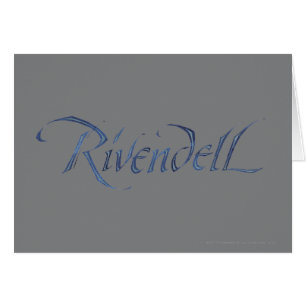 Rivendell Namn Textured Hälsningskort