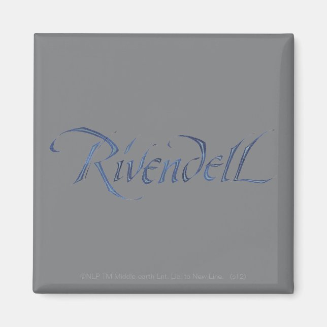 Rivendell Namn Textured Magnet (Framsidan)