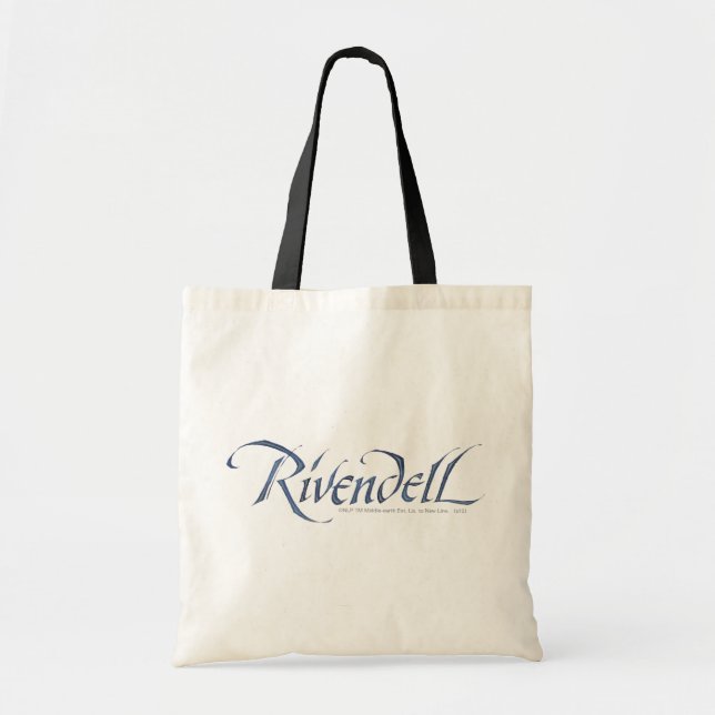 Rivendell Namn Textured Tygkasse (Framsidan)