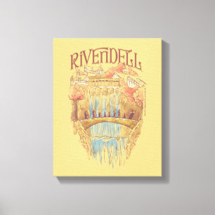 RIVENDELL™ Sällskapet Vattenfärg Illustration Canvastryck