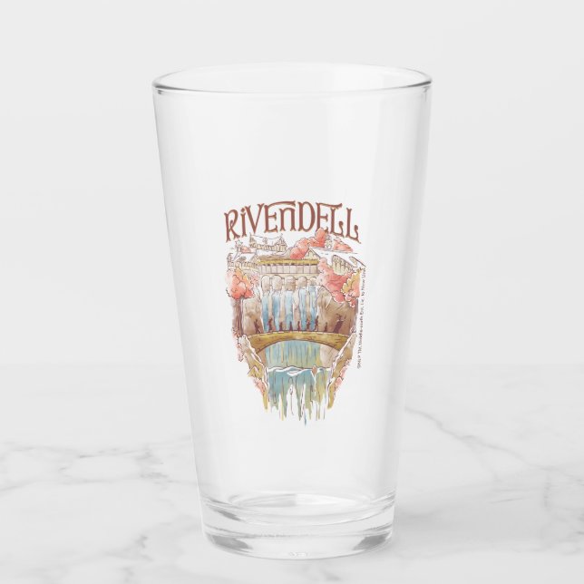 RIVENDELL™ Sällskapets akvarellillustration Glaskopp (Framsida)