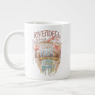 RIVENDELL™ Sällskapets akvarellillustration Jumbo Mugg
