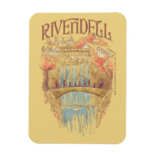 RIVENDELL™ Sällskapets akvarellillustration Magnet