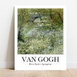 River Bank i Springtime av Vincent van Gogh Poster<br><div class="desc">Vincent van Gogh's River Bank i Springtime (1887),  målning av berömd</div>
