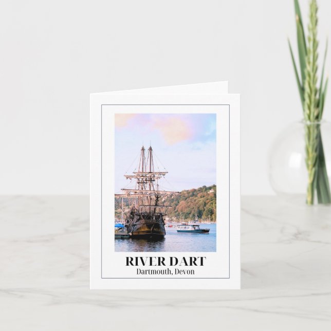 River Dart, Dartmouth, Devon Kort (Framsida)