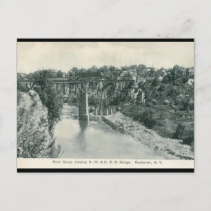 River Gorge Bridge, Rochester NY Vintage Vykort