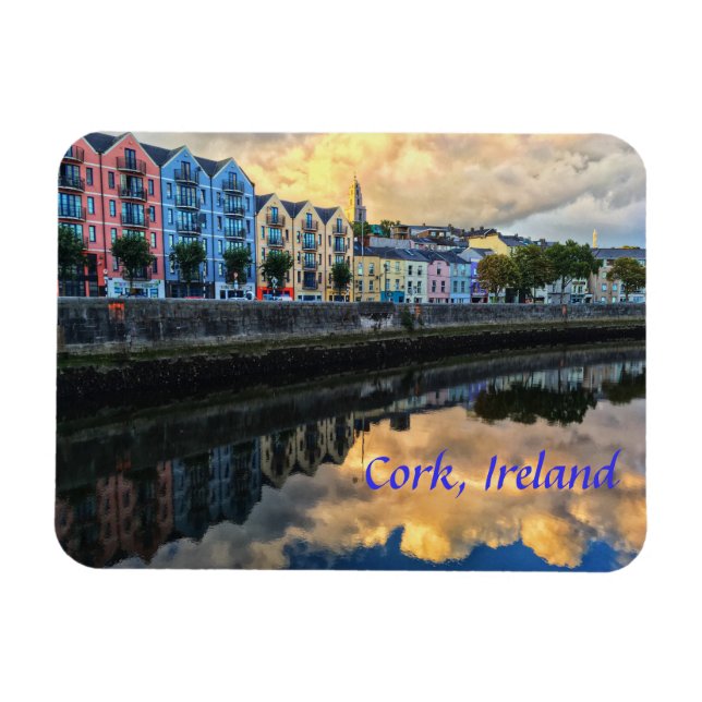 River Lee Kork Ireland Magnet (Horisontell)