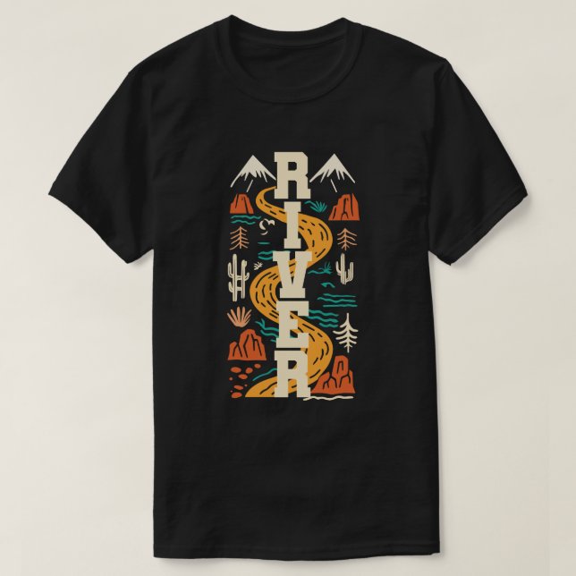 River Lover T Shirt (Design framsida)