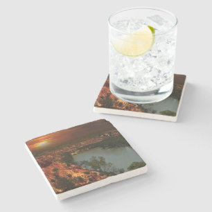River Murray Australien Solnedgång, Stone Coaster Stenunderlägg