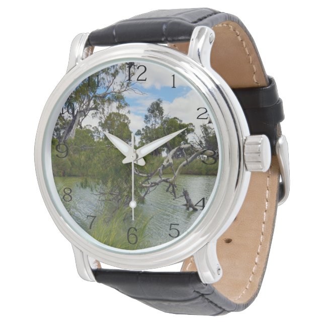 River Murray Australien: Trädgrenar Kyssar, Armbandsur (Vinklad)