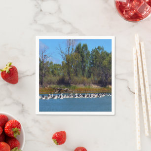 "River Murray's Fishermen: A Pelican Gathering" Pappersservett