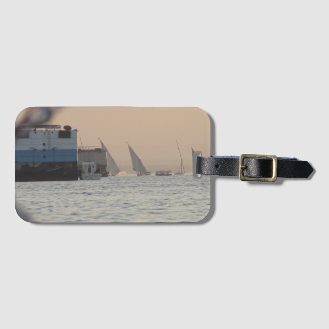 River Nile Sunset Luggage Tag Bagagebricka (Framsida horisontal)