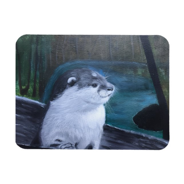 River Otter flexible magnet (Horisontell)