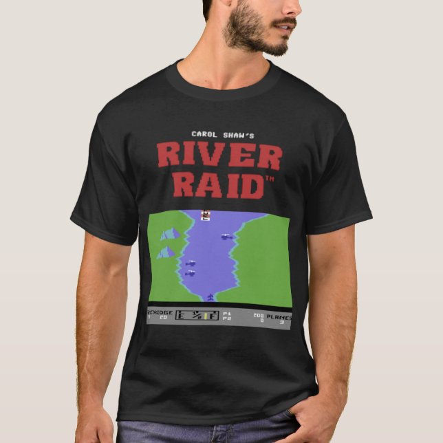 River Raid för C64 och andra hemdatorer vän T Shirt (Framsida)