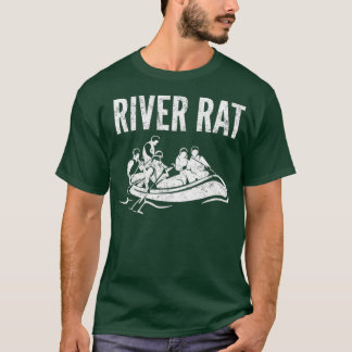 River Rawing T shirt Vintage Stil Paddle Raft