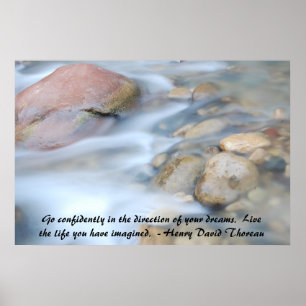River Rocks Poster