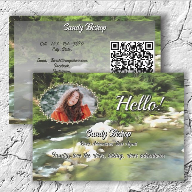 River South 0365 QR Code Social Calling Visitkort (Skapare uppladdad)