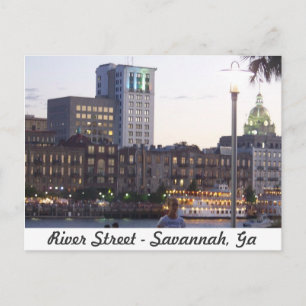 River Street - Savannah, Georgia Vykort
