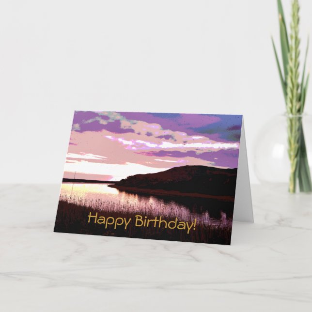 RIVER SUNSET KORT (Framsida)