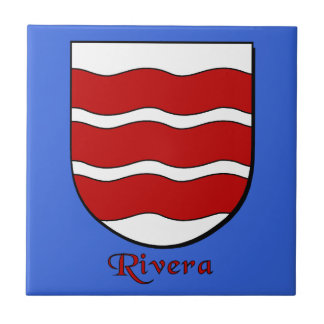 Rivera Family Shield Kakelplatta