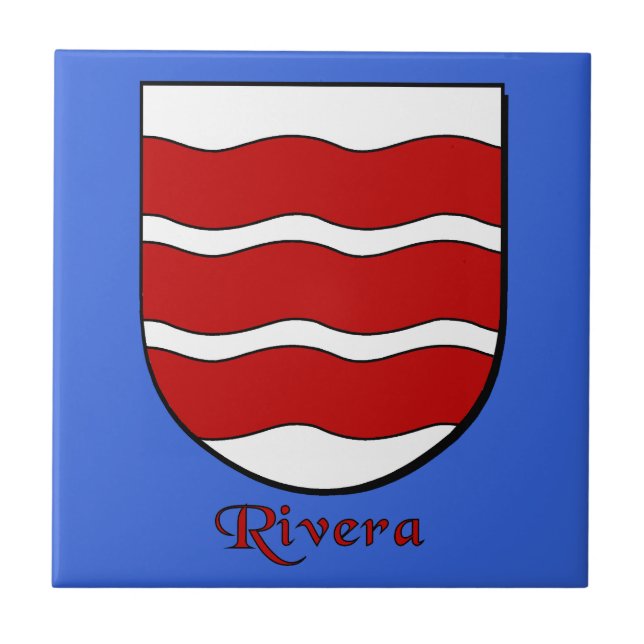 Rivera Family Shield Kakelplatta (Framsidan)