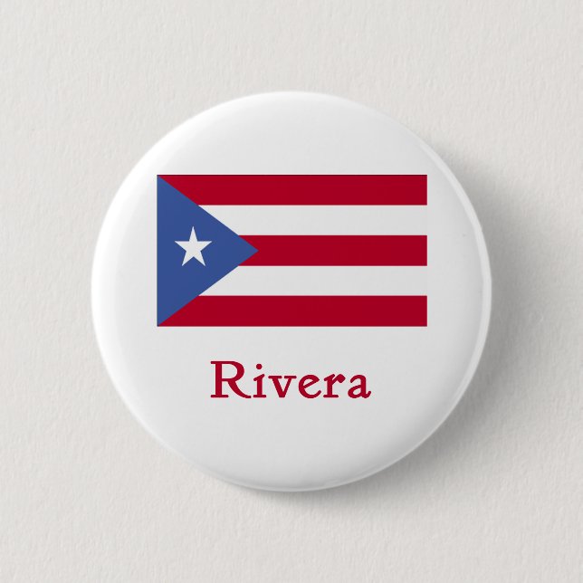 Rivera Puerto Rican flagga Knapp (Framsida)