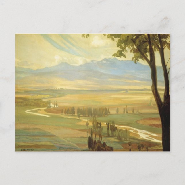 Riveras vykort "Avila Morgon" (Framsida)