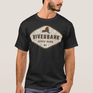 Riverbank State Park New York Träd Log Struktur Wo T Shirt