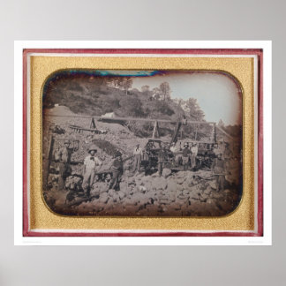 Riverbed mining scen... (40069) poster