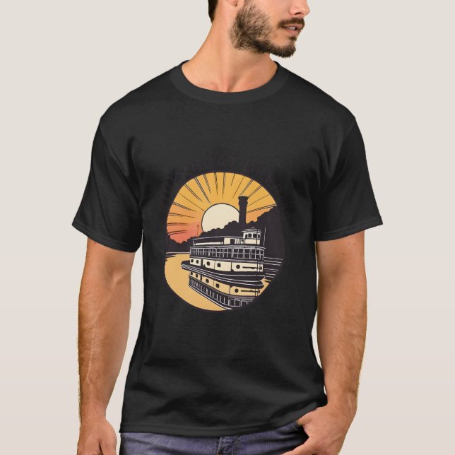 Riverboat Dreams Äventyr inspiration T Shirt (Framsida)