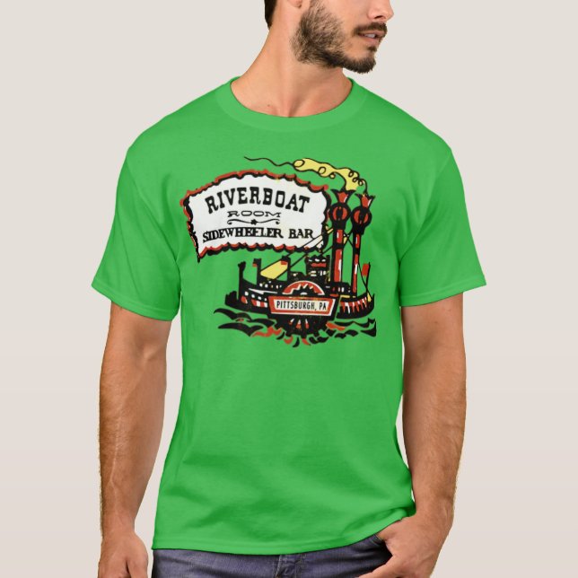 Riverboat Room - SideWheer Pub T Shirt (Framsida)
