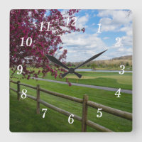 Rivercut in Vår Wall Clock