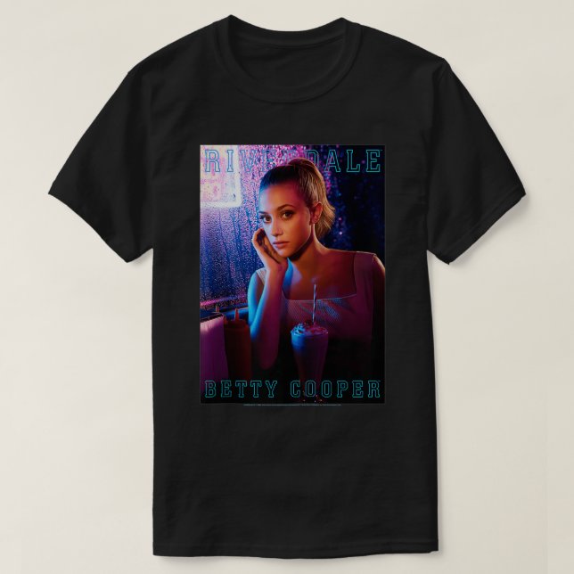Riverdale Betty Cooper Zip T Shirt (Design framsida)