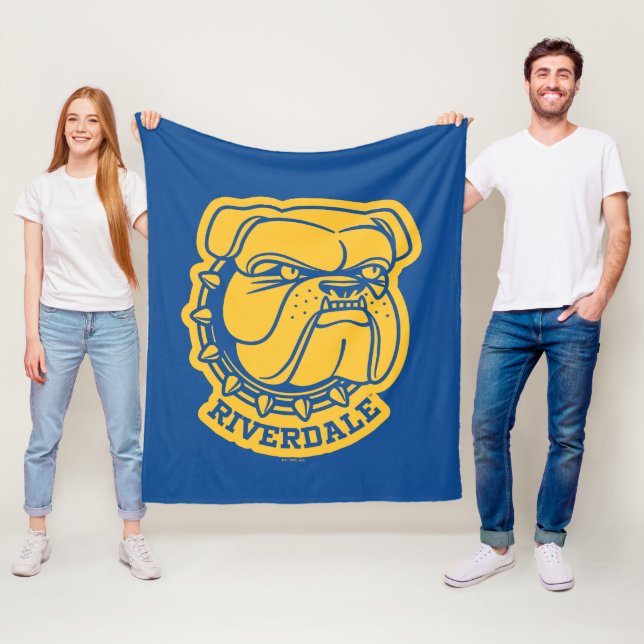 Riverdale Bulldog Head Fleecefilt (På plats)