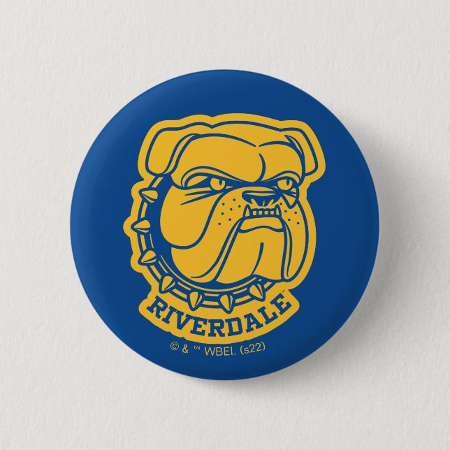Riverdale Bulldog Head Knapp (Framsida)